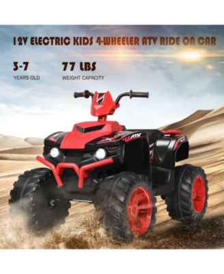 12V Kids Ride on ATV with LED Lights and Treaded Tires and LED lights