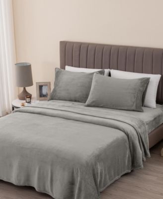 Linery & Co Ultra Soft & Cozy Velvet Plush Fleece Printed Sheet Set