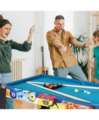 12-in-1 Combo Game Table Set with Foosball Air Hockey Pool Chess and Ping Pong