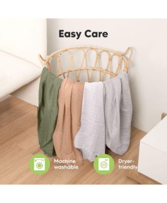 4pk Muslin Swaddle Blankets for Baby Boys, Girls - Baby Blankets, Swaddles for Newborns