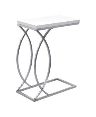 MDF and Metal Accent Table with Sleek Design