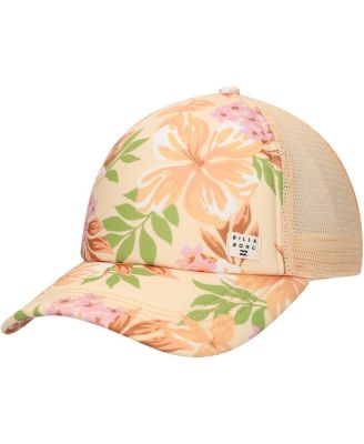 Billabong - Women's Orange Heritage Mashup Trucker Adjustable Hat