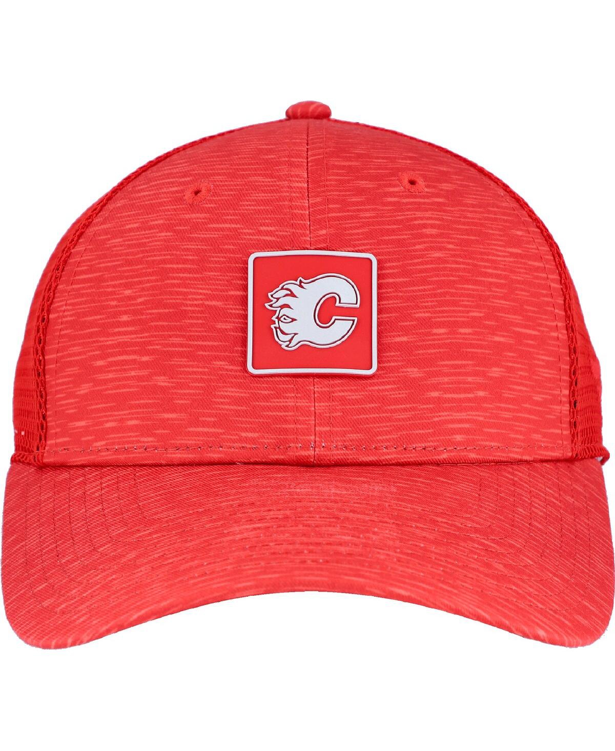 Fanatics Women's Red Calgary Flames Authentic Pro Adjustable Trucker Hat