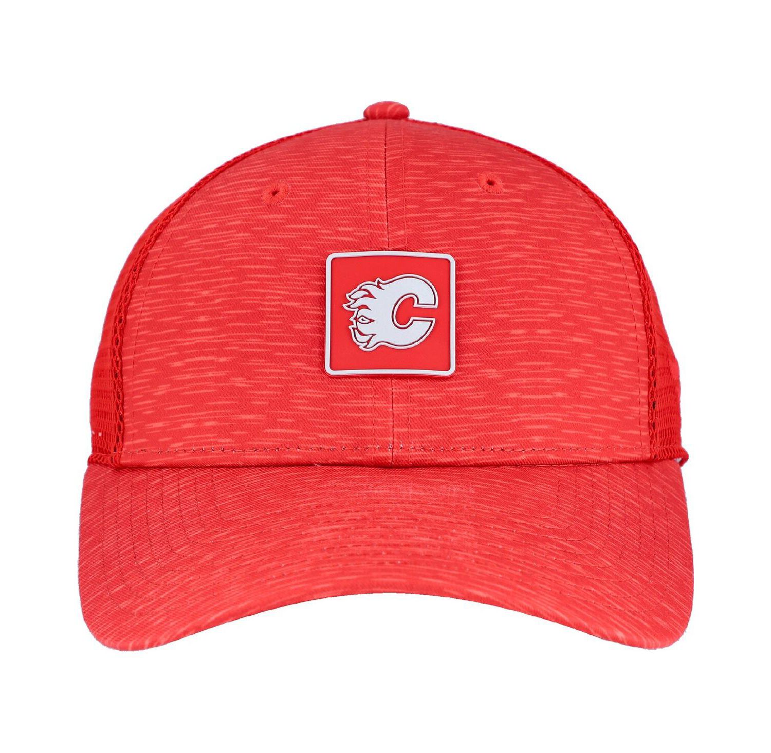 Women's Red Calgary Flames Authentic Pro Adjustable Trucker Hat