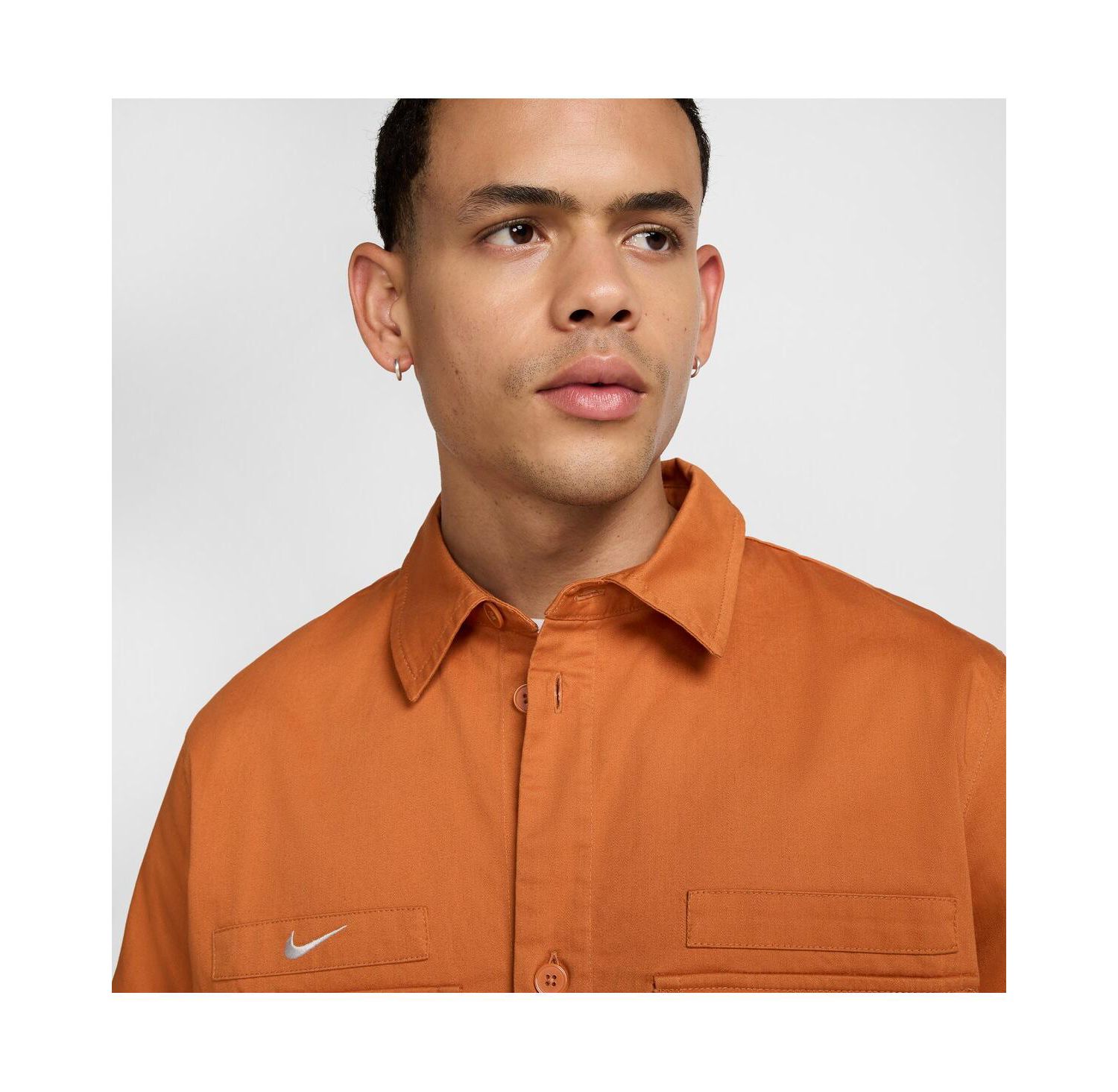 Men's Burnt Orange Club America CA x CA Woven Button-Down Shirt