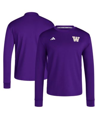 adidas - Men's&nbsp;Purple Washington Huskies Dugout Pullover Sweatshirt