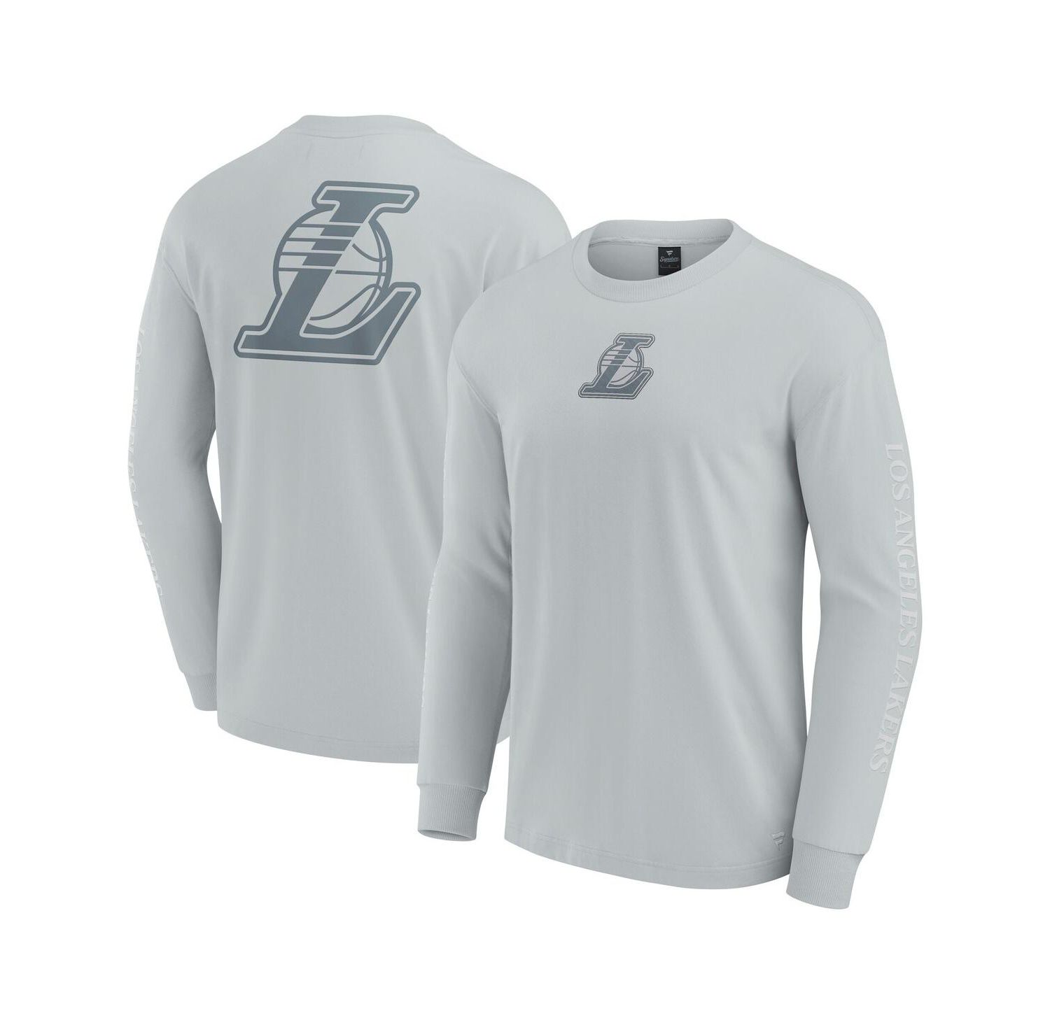Men's Gray Los Angeles Lakers Elements Strive Long Sleeve T-Shirt
