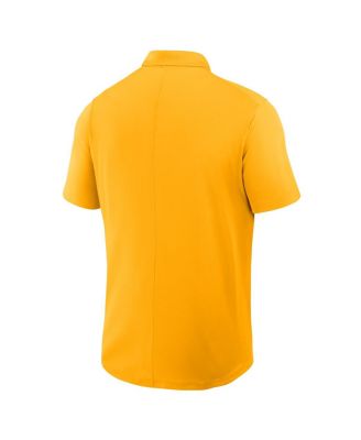 Men's Gold West Virginia Mountaineers Primetime Victory Primary Logo Performance Polo Shirt