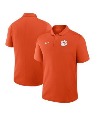 Nike - Men's Orange Clemson Tigers Primetime Victory Primary Logo Performance Polo Shirt