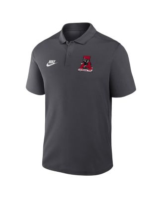 Men's Anthracite Alabama Crimson Tide Primetime Victory Legacy Vault Logo Performance Polo Shirt