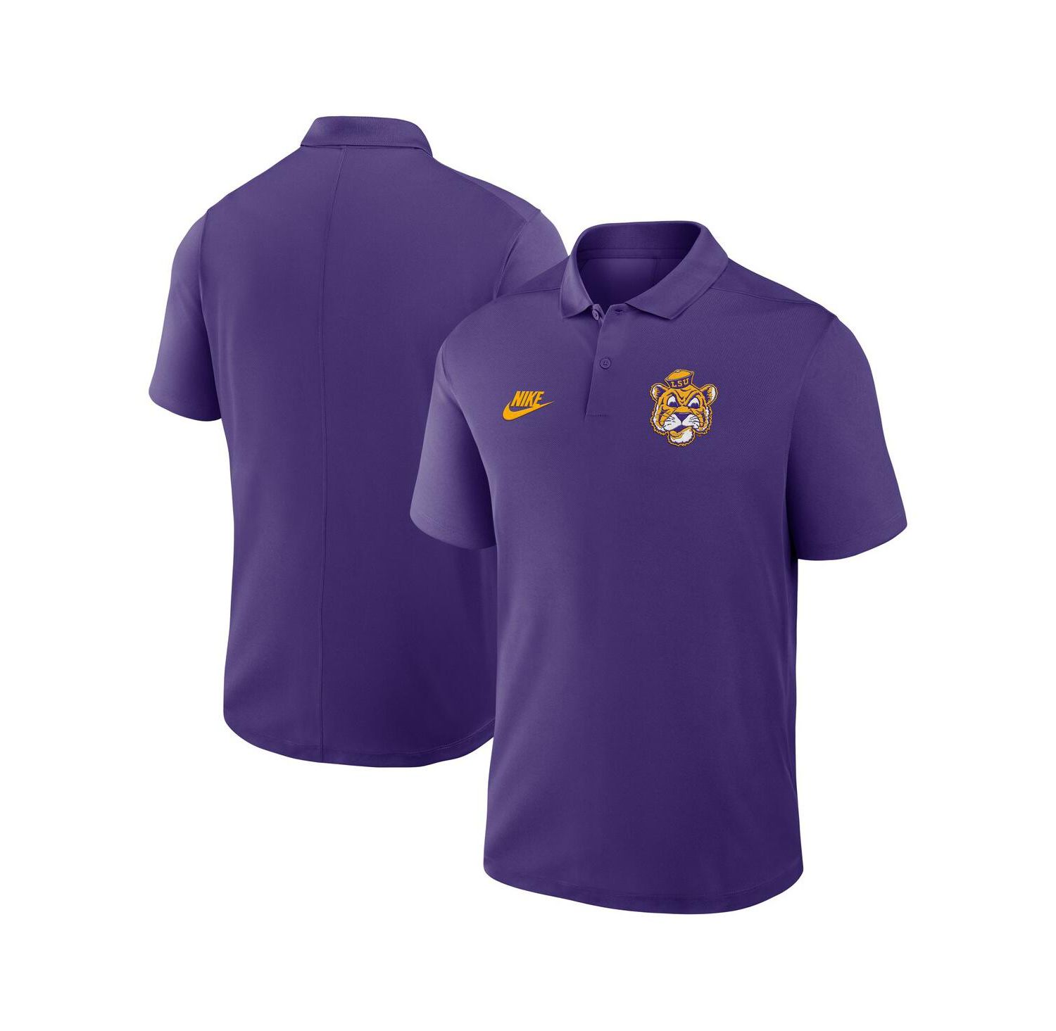 Men's Purple LSU Tigers Primetime Victory Legacy Vault Logo Performance Polo Shirt