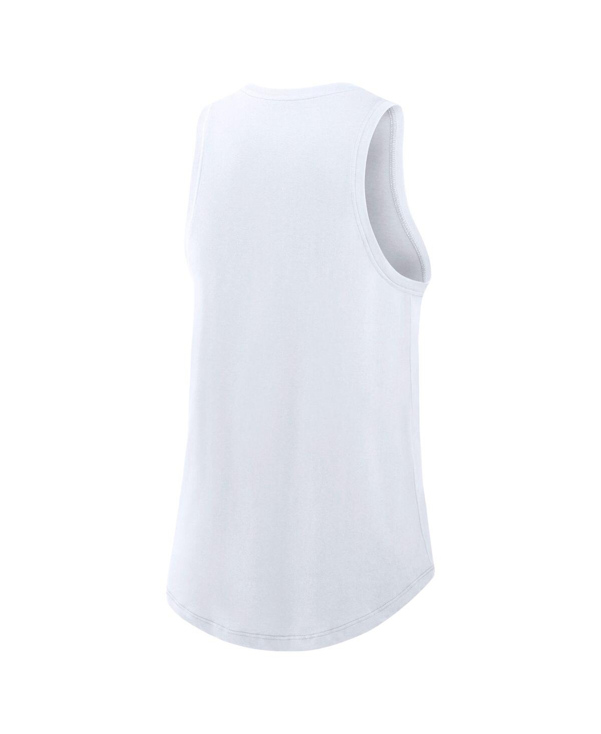 Nike White Los Angeles Dodgers City Connect Tricode High Neck Performance Tank Top