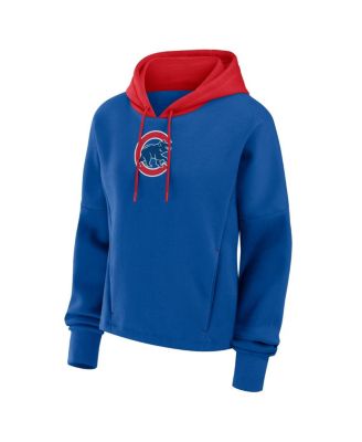 Women's Royal Chicago Cubs Oversized Legacy Favorite Spectator Pullover Hoodie
