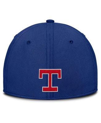 Men's Gray/Royal Texas Rangers Rise Swoosh Performance Flex Hat