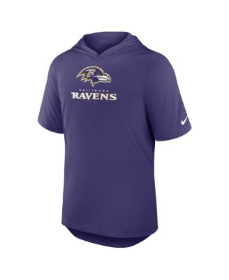 Men's Purple Baltimore Ravens Lockup Tri-Blend Hoodie T-Shirt