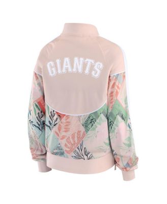 Women's&nbsp;Sand San Francisco Giants Raglan Full-Zip Track Jacket