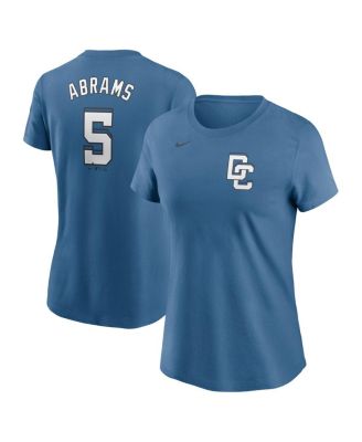 Nike - Women's CJ Abrams Blue Washington Nationals 2025 City Connect Fuse Name Number 2.0 T-Shirt