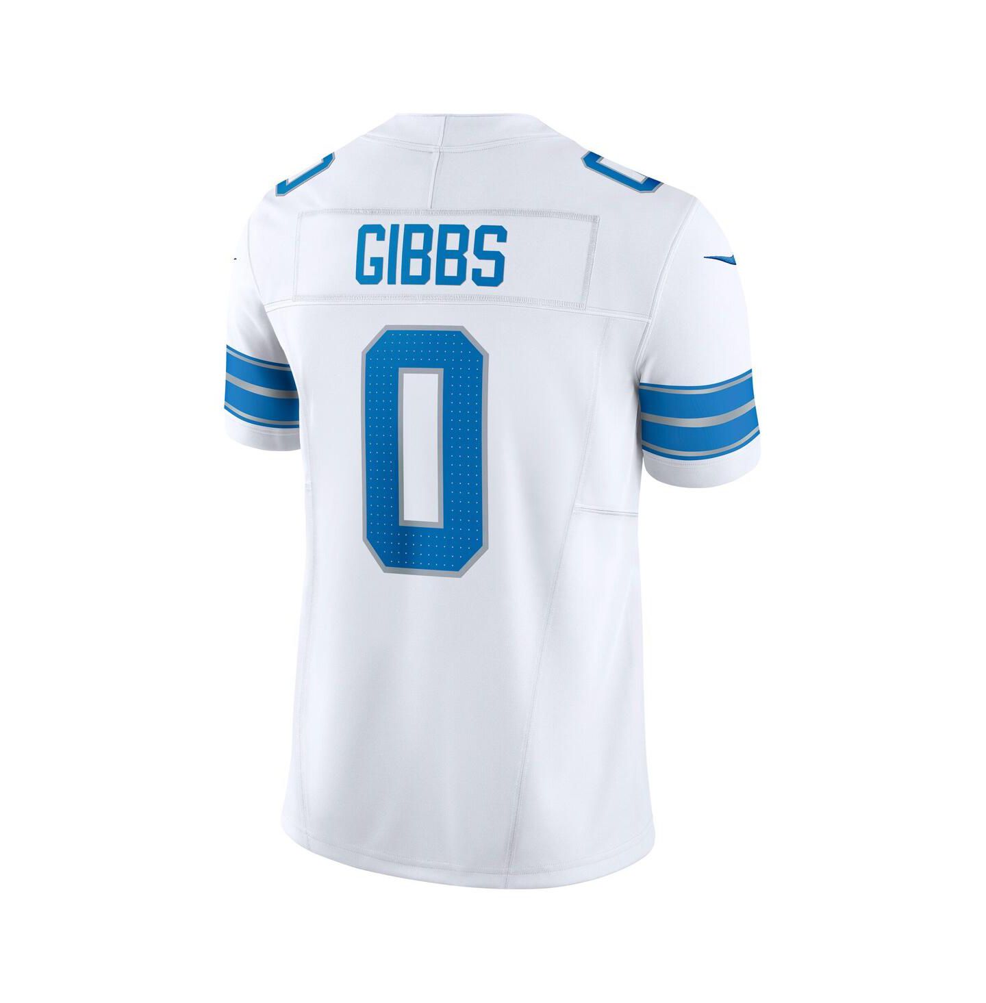 Мужское джерси Nike Jahmyr Gibbs Detroit Lions Vapor F.U.S.E. Limited, White — фото 3