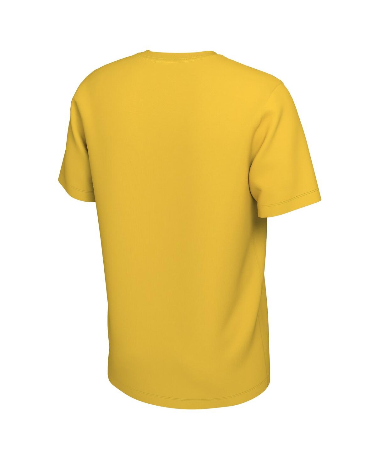 Nike Men's And Women'sâ Gold Indiana Pacers 2025 Nba Playoffs On-court Mantra T-shirt