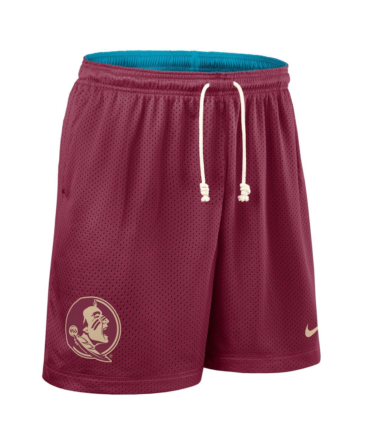 Nike Garnet/turquoise Florida State Seminoles 2025 Sideline Reversible Performance Shorts In Multi