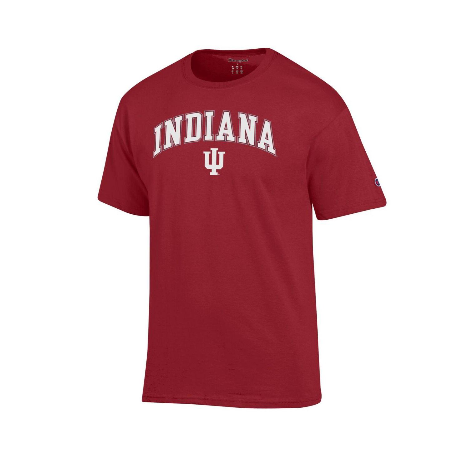 Men's Crimson Indiana Hoosiers Arch Over Logo T-Shirt