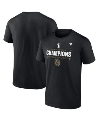 Fanatics - Men's Black Vegas Golden Knights 2025 Pacific Division Champions T-Shirt