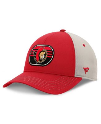 Fanatics - Men's Red/Gray Ottawa Senators 2025 Stanley Cup Playoffs Locker Room Trucker Adjustable Hat
