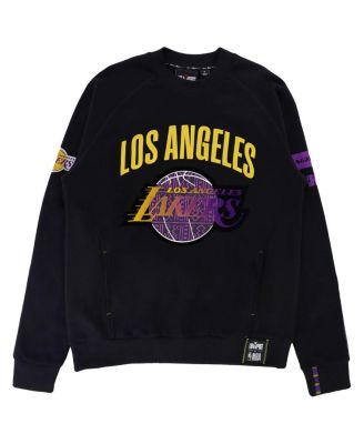 Men's and Women's NBA x Black Los Angeles Lakers Culture & Hoops Heavyweight Pullover Sweatshirt