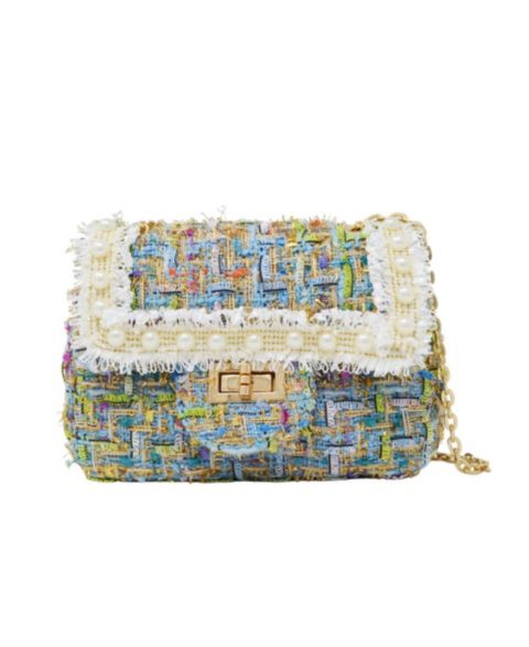 Сумка Tiny Treats + Zomi Gems Classic Tweed Handbag, Blue для девочек, цвет: Синий