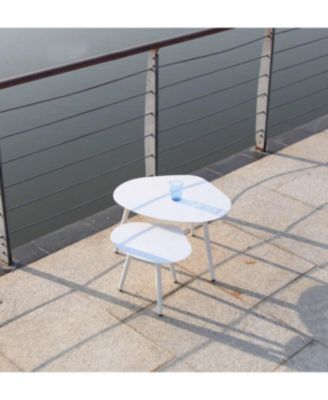 Lightweight Aluminum Accent Table for Indoor/Outdoor Use