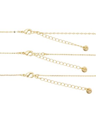 Cubic Zirconia Strawberry Pendant Layered Necklace Set