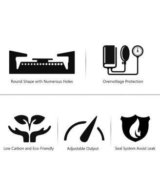 100,000-BTU Portable Propane Outdoor Camp Stove with Adjustable Legs