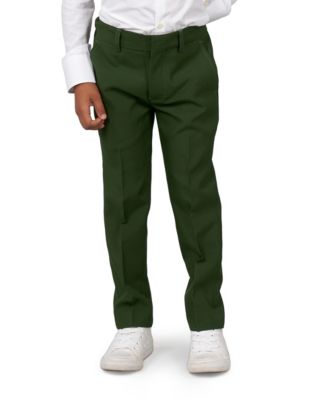 Toddler and Little Boys Glorious Solid Color Suit, 3-Piece Set Including Blazer, Pants and Clip-On-Tie