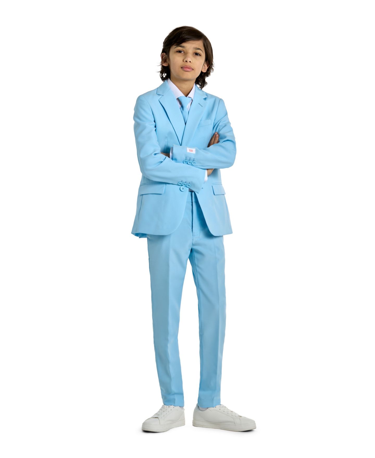 Детский костюм-тройка OppoSuits Cool однотонный, для мальчика — фото 2
