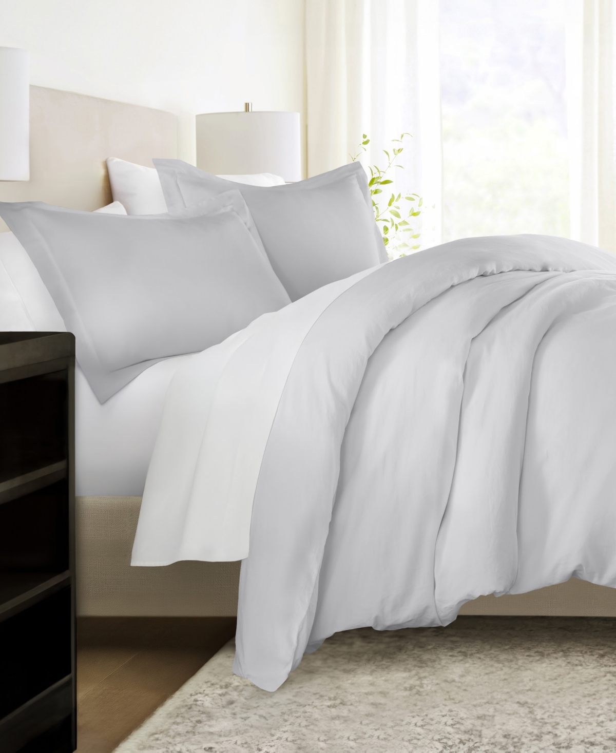 Ienjoy Home Ultra Soft Brushed Cotton 3-pc. Duvet Cover Set, King/california King