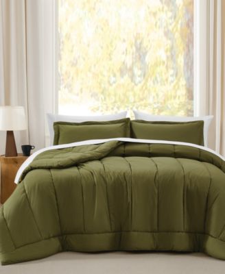 Oversized Cotton Percale 3-Pc. Comforter Set, King