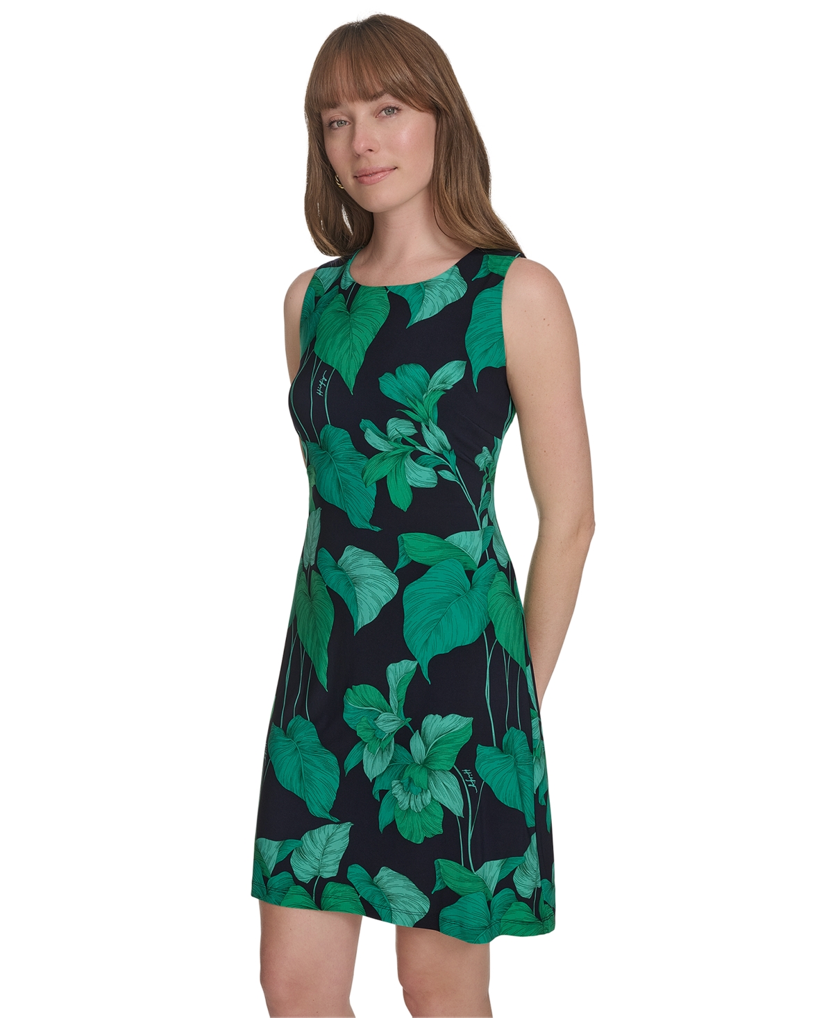 Tommy Hilfiger Petite Botanical-print Shift Dress