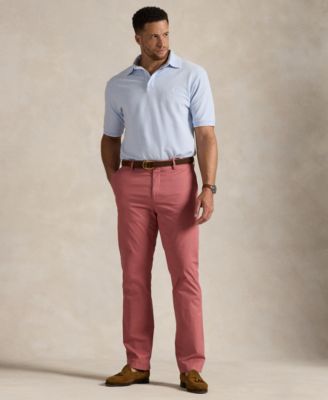 Men's Big & Tall Stretch Oxford Mesh Polo Shirt