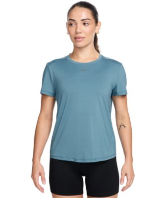 ★★Nike★★ One Classic Dry Fit Short Sleeve Top W White Bl Nike One Classic Short Sleeve Top - White/Black | Midwest