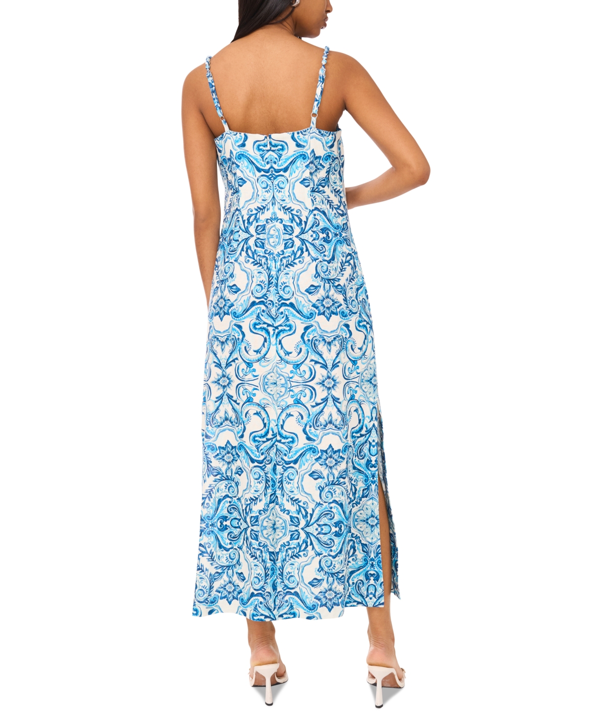 Parker Women's The Willa Beaded-strap Paisley-print Dress In Blue