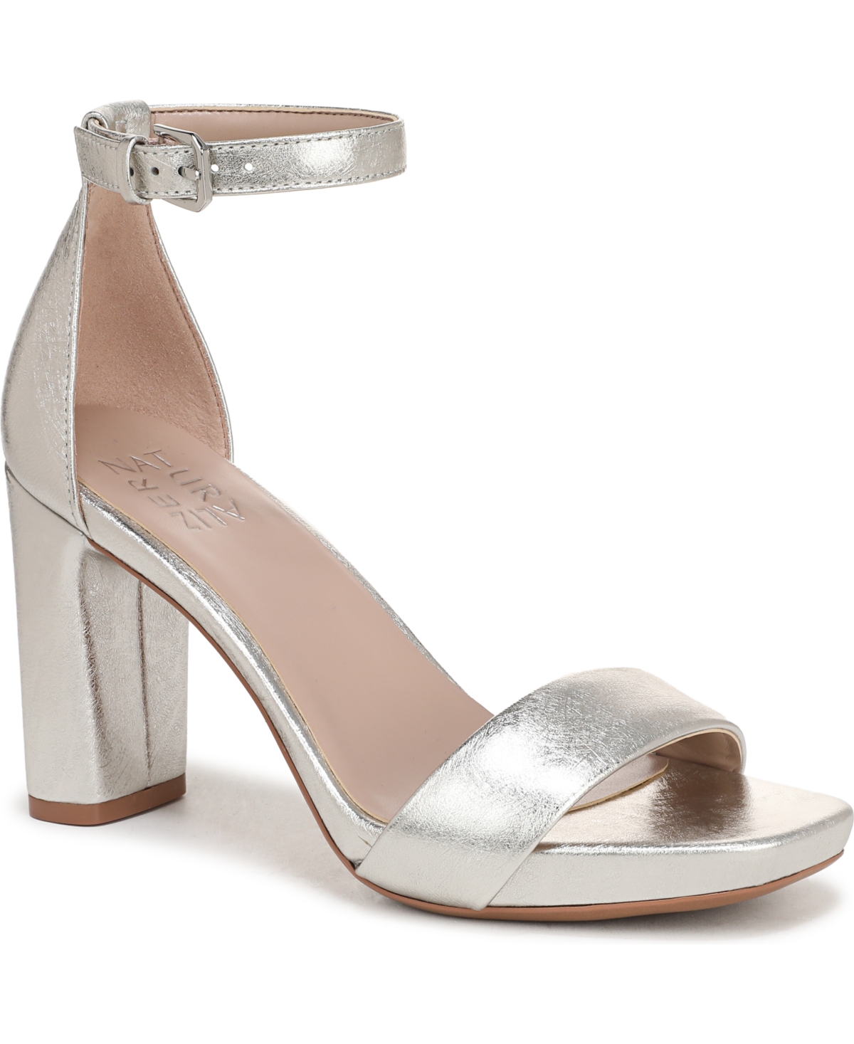 Naturalizer Joy Womens Square Toe Dress Sandals In White