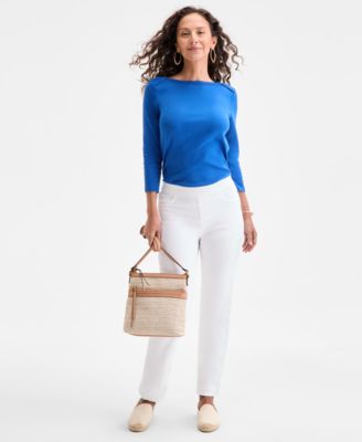 Style & Co - Women's Mid-Rise Straight Pull-On Jeans