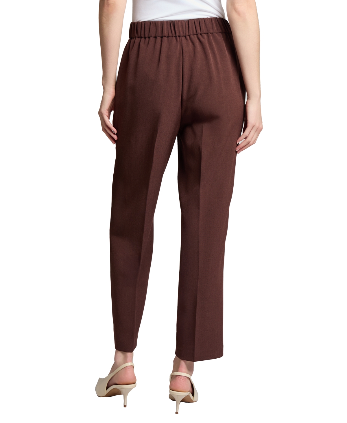 Jones New York Fly Front Patch Pocket Straight Ankle Pant
