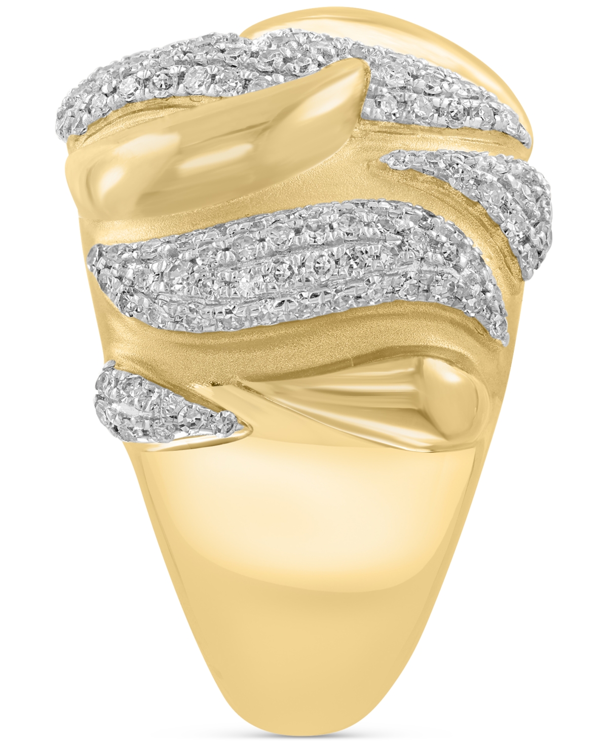 Effy Collection Effy Diamond Statement Ring (5/8 Ct. T.w.) In 14k Yellow Gold