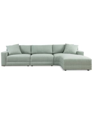 Mayela 3-Pc. Fabric Chaise Sectional, Exclusively at Macy's