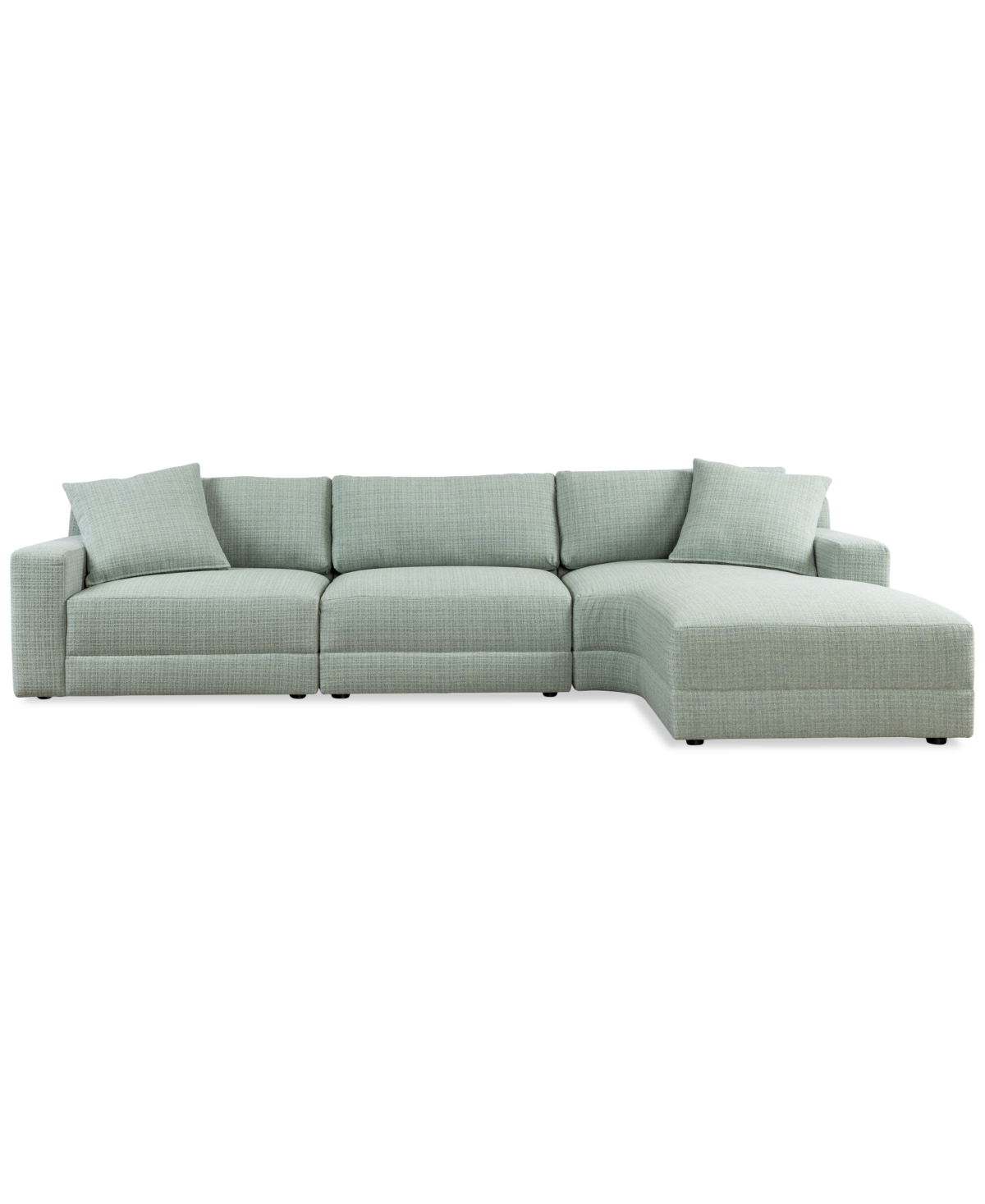 Macy's Mayela 3-pc. Fabric Chaise Sectional, Exclusively At