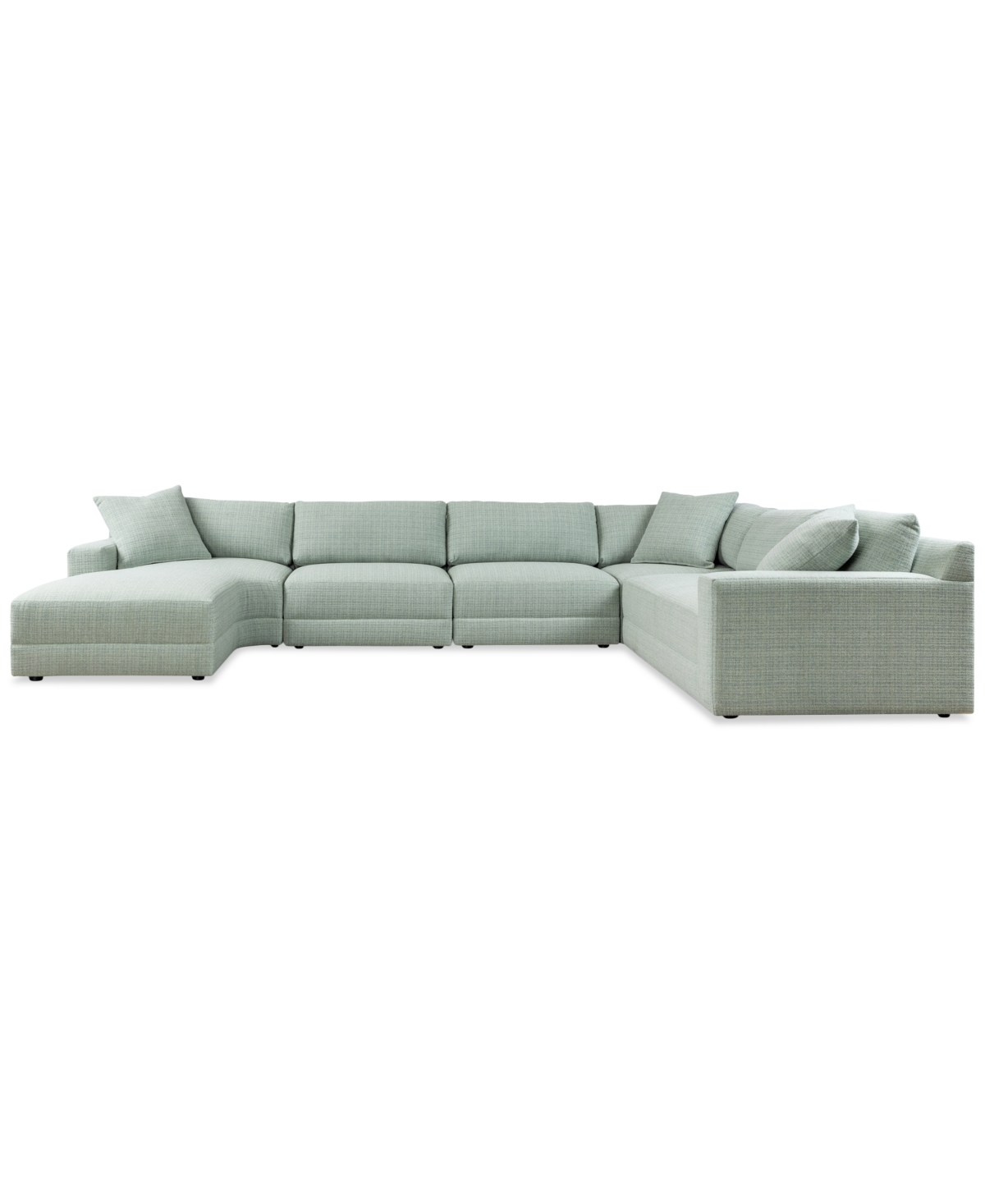 Macy's Mayela 5-pc. Fabric Chaise Sectional, Exclusively At