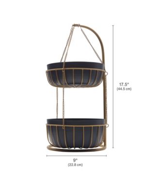 Gourmet Basics Aztec 2-Tier Basket