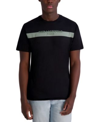 KARL LAGERFELD PARIS - Men's Stripe Logo T-Shirt