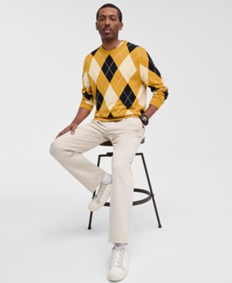 Men's Argyle Crewneck Sweater, Exclusively at Macy's